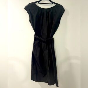 Kate Hill Black Cotton Wrap Dress with V-Back